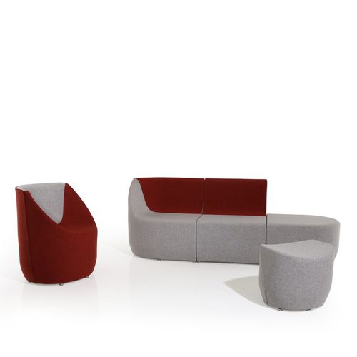 Divano modulare - HAORI - FI.MA DI MASINI E FIGLI - contemporaneo / in tessuto / in pelle