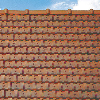 Tegola con losanghe - LOSANGEE HUGUENOT - EDILIANS - a incastro / in terracotta / grande