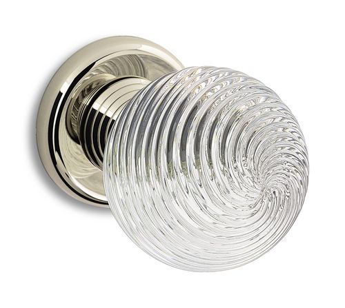 Pomello per porta classico - ASTER  - SALICE PAOLO - in ottone / in vetro