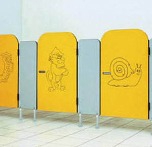Cabina per bagni pubblici in alluminio - BOX BABY - SOEMA - per toilette / per scuola materna