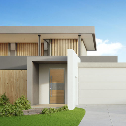 Porta d'ingresso - 3 series - STEEL PROJECT - in acciaio galvanizzato / battente / contemporanea