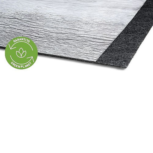 Sottofondo resiliente in rotoli - UnderPlus Black.E Radiante BV - TECNASFALTI (ISOLMANT) - in polietilene espanso / con barriera al vapore / ad alta resistenza