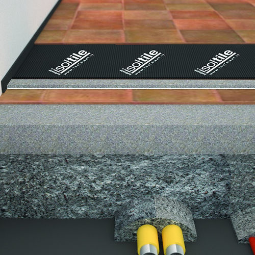 Sottofondo resiliente in rotoli - IsolTile BV - TECNASFALTI (ISOLMANT) - in poliprolene espanso EPP / con barriera al vapore / isolante