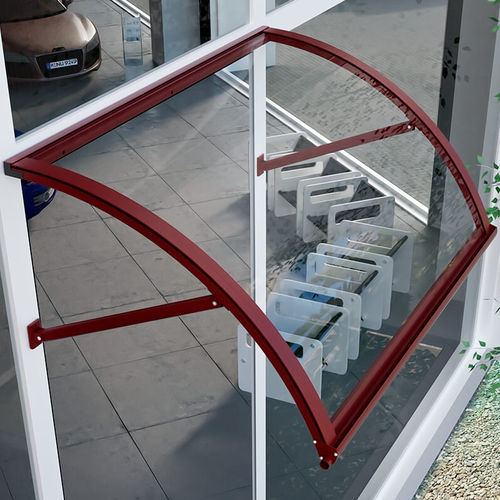 Pensilina per porta - SCUDO - MIONI - per finestra / in alluminio / in policarbonato