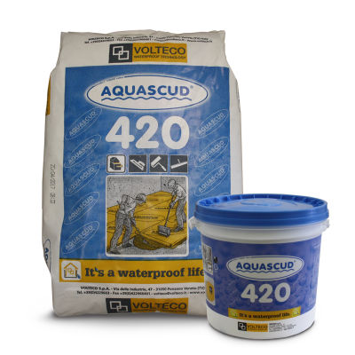 Sistema impermeabilizzante per balcone - AQUASCUD 420 - VOLTECO - per isolamento a cappotto / per terrazza / in elastomero