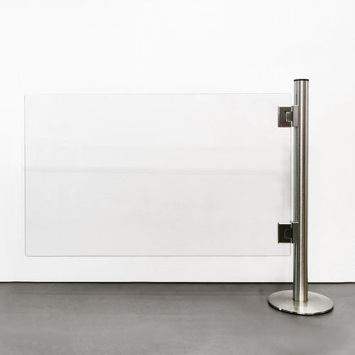 Barriera di controllo accessi - RIGID QUEUE PARTITION - Flex - battente / in acciaio / in policarbonato