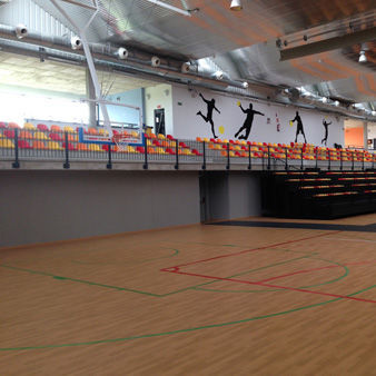 Gradinata in metallo - INDOOR FIXED BLEACHER - MONDO - dritta