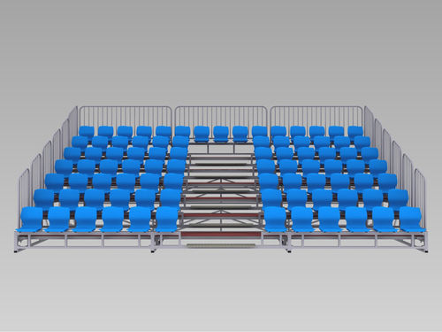 Gradinata smontabile - OUTDOOR DISMOUNTABLE BLEACHER - MONDO - in acciaio / dritta