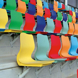 Sedia per gradinata per impianto sportivo - MONDOSEAT 6 - MONDO