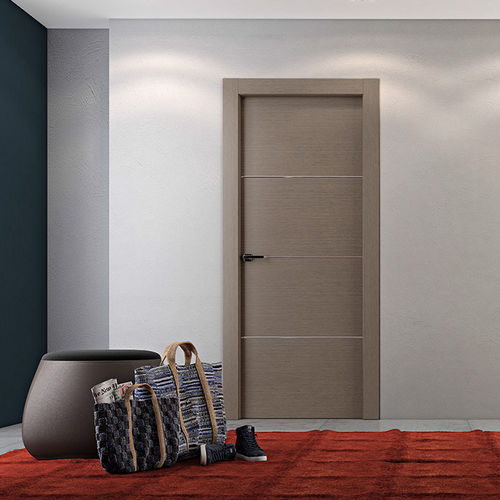 Porta da interno - Marsia Tecnorovere Tortora - PAIL SERRAMENTI - in legno / battente / contemporanea