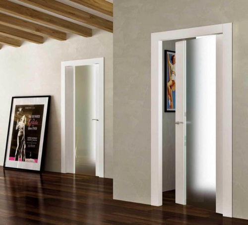 Porta da interno - Incanto V - PAIL SERRAMENTI - in legno / battente / contemporanea