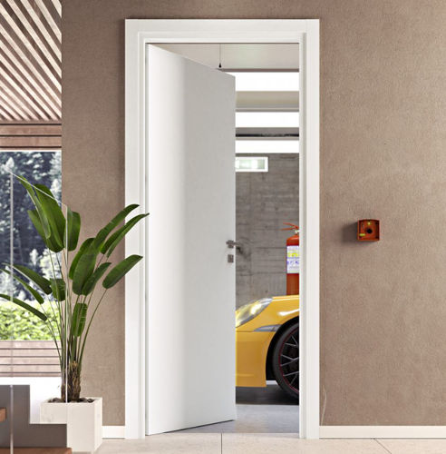 Porta di servizio - Linea - PAIL SERRAMENTI - in legno / battente / contemporanea