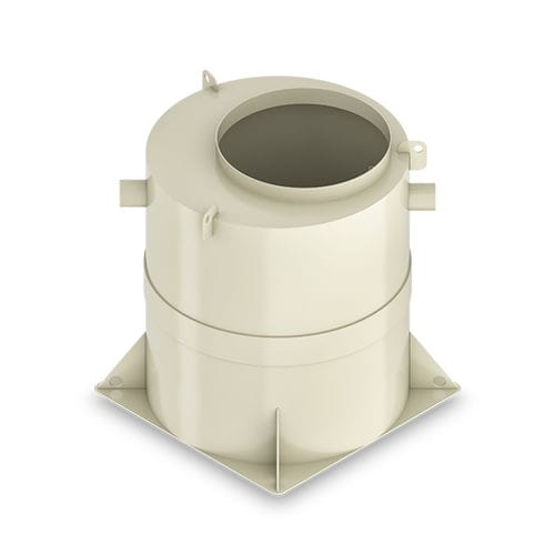 Separatore di grassi da appoggio - AQUAFIX Series H - HAURATON - per cucina / per acque reflue / in polipropilene