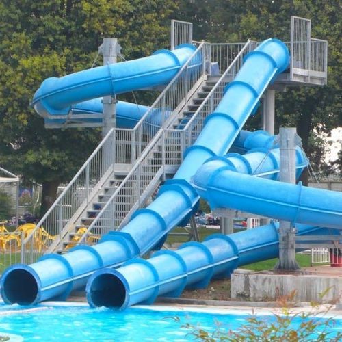 Scivolo girevole - IDROTUBO - TECNOPISCINE INTERNATIONAL - per parco acquatico / tubolare