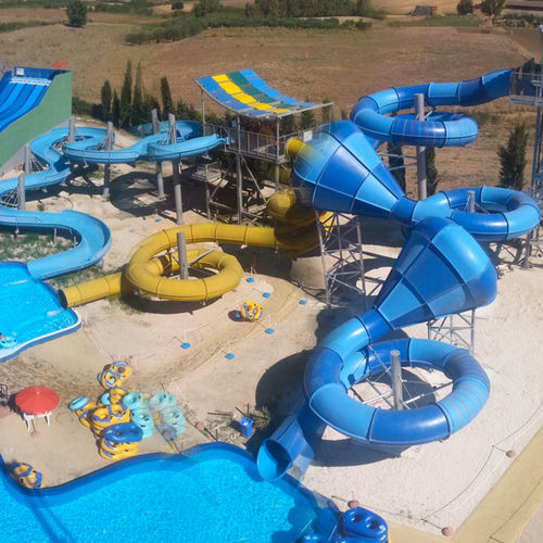 Scivolo girevole - VORTEX - TECNOPISCINE INTERNATIONAL - per parco giochi / per parco acquatico / tubolare