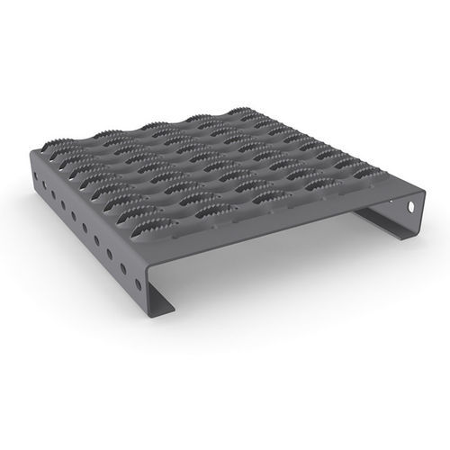 Rivestimento per scalino in acciaio inossidabile - STEPBLOC D - MEISER - in acciaio / in acciaio galvanizzato a caldo / antiscivolo