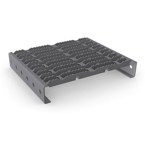 Rivestimento per scalino in acciaio inossidabile - DRAINSTEP RH 3 - MEISER - in acciaio / in acciaio galvanizzato a caldo / antiscivolo