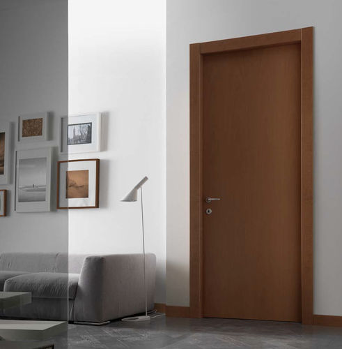 Porta da interno - PLANA  - CIPRIANI SERRAMENTI - in legno massiccio / in rovere / impiallacciata in legno