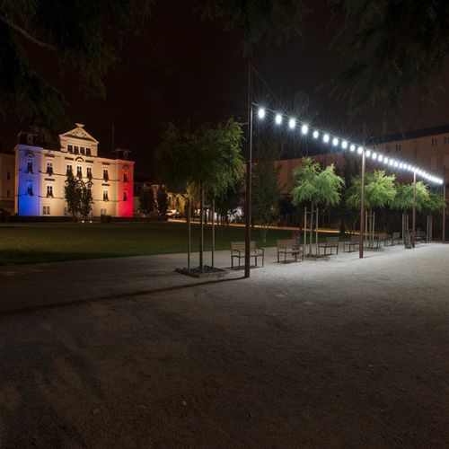 Ghirlanda luminosa in vetro - FESTALED - GROUPE RAGNI - in alluminio / LED / per spazi pubblici