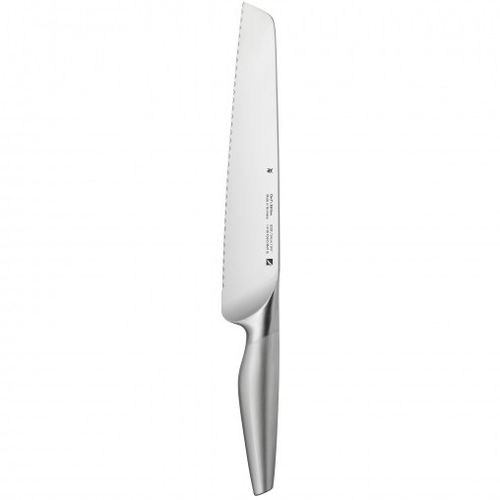 Coltello da pane con manico in metallo - CHEF'S EDITION : 18.8202.6032 - WMF - con lama in acciaio fucinato