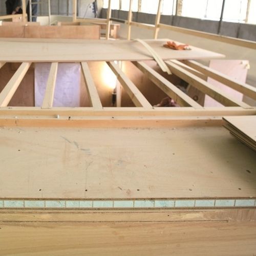 Pannello sandwich per interni - LARIPHON® LARICROSS® - BELLOTTI - rivestimento in legno / anima in gomma / ad alta resistenza