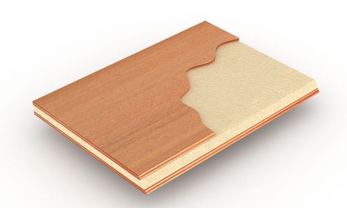 Pannello sandwich per interni - LARIMAR® 60 - BELLOTTI - per pavimento / rivestimento in legno / anima in schiuma di PVC