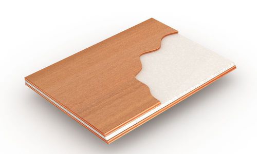 Pannello sandwich per interni - LARIMAR® PET PX100 - BELLOTTI - rivestimento in legno / anima in polietilene / leggero