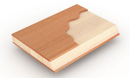 Pannello sandwich per interni - ALBASIA BLOCKBOARD OKOUMÈ - BELLOTTI - rivestimento in legno / leggero / PEFC