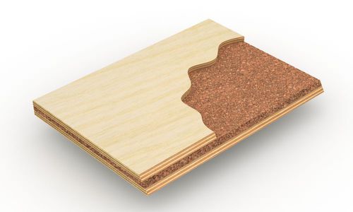Pannello sandwich per solaio - LARIPHON® ECO LIGHT - BELLOTTI - rivestimento in legno / anima in sughero / anima in gomma