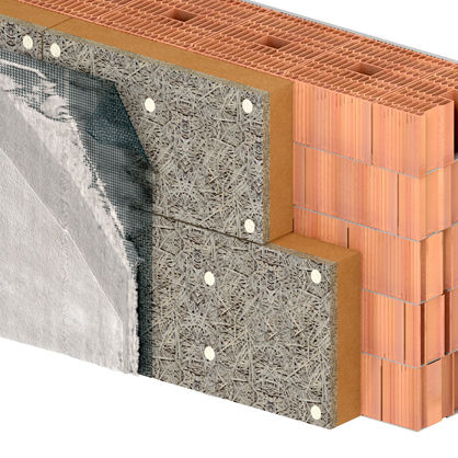 Isolante accoppiato ad alte prestazioni - EXTERNAL WALLS - CELENIT - anima in polistirene espanso / anima in polistirene estruso / isolante in lana di legno