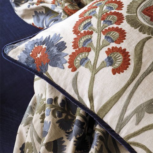 Tessuto da tappezzeria - HARDWICK CREWEL  - Zoffany - per tende / per tende a rullo / a fiori