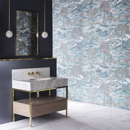 Carta da parati contemporanea - STAND WOOD  - Zoffany - con motivi naturali / con animali / aspetto tessuto