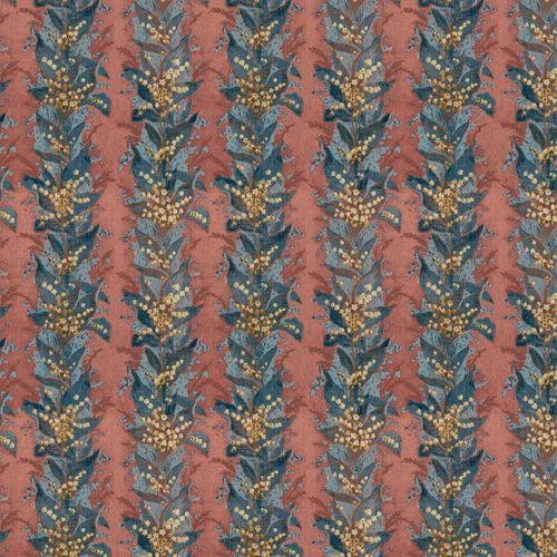 Tessuto da tappezzeria - LILY STRIPE - Zoffany - con motivi floreali / in poliestere / per esterni