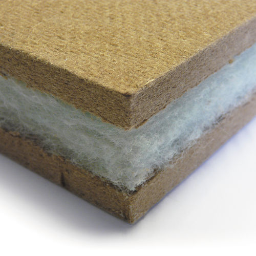 Pannello sandwich acustico per facciata - SOFT® - ISOSYSTEM - rivestimento in fibre di legno / anima in fibra minerale / ad alta resistenza