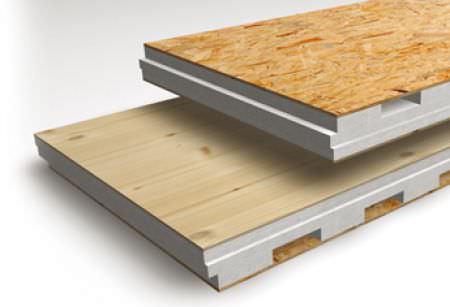 Pannello sandwich isolante per copertura - ISOVENT-TOP® - ISOSYSTEM - faccia in OSB / anima in polistirene espanso / ad alta resistenza