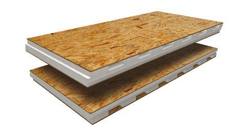 Pannello sandwich isolante per copertura - TOP 2K - ISOSYSTEM - faccia in OSB / anima in polistirene espanso