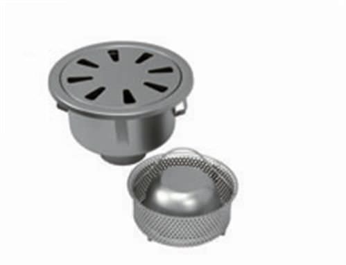 Piletta in acciaio inossidabile - P.040 - OFFICINA MECCANICA LEONI s.r.l. - per cucina / con cestello amovibile / tonda