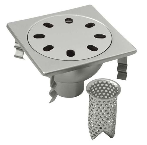 Piletta in acciaio inossidabile - P.002 - OFFICINA MECCANICA LEONI s.r.l. - per cucina / con cestello amovibile / quadrata
