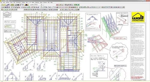 Software di disegno - TRUSS LAYOUT - WOLFSYSTEM - di disegno / di architettura / per struttura in acciaio