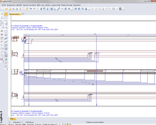 Software CAD - BAR DRAWINGS & MACHININGS - ORGADATA AG - di disegno / per serramenti / 3D