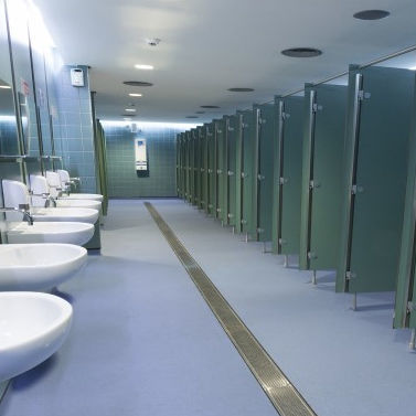 Canaletta con griglie - MODULAR 125+ - ACO - in acciaio inossidabile / griglia in polimero / per aeroporto
