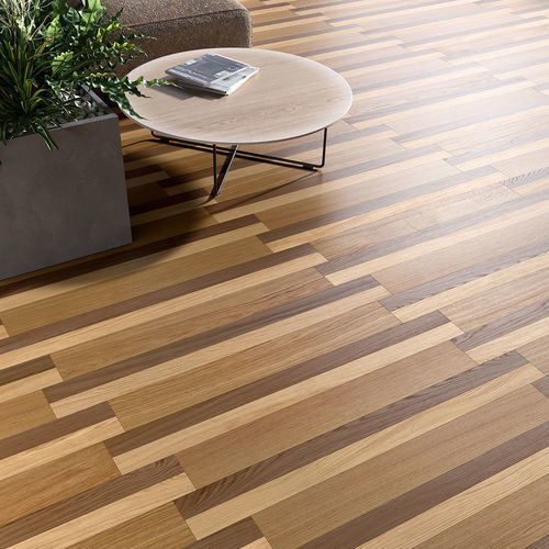 Rivestimento per pavimento adatto per pareti - D-PLANK BROWN WASH - BERTI PAVIMENTI LEGNO - in rovere / da interno / professionale