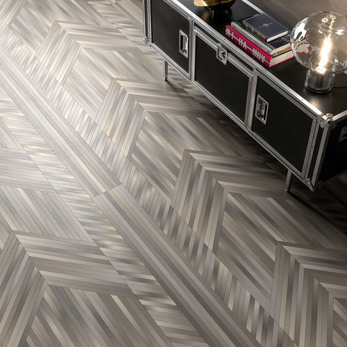Rivestimento per pavimento adatto per pareti - NEWCHEVRON GREY WASH - BERTI PAVIMENTI LEGNO - in rovere / da interno / professionale