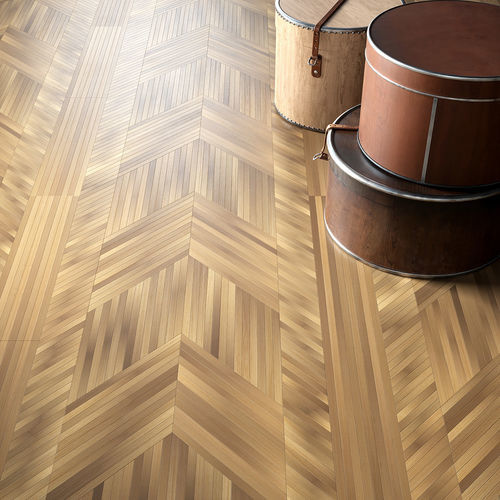 Rivestimento per pavimento adatto per pareti - NEW CHEVRON WALNUT - BERTI PAVIMENTI LEGNO - in rovere / da interno / professionale