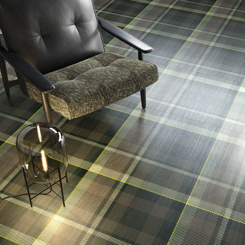 Rivestimento per pavimento adatto per pareti - TARTAN WOOD GREEN - BERTI PAVIMENTI LEGNO - in rovere / da interno / professionale