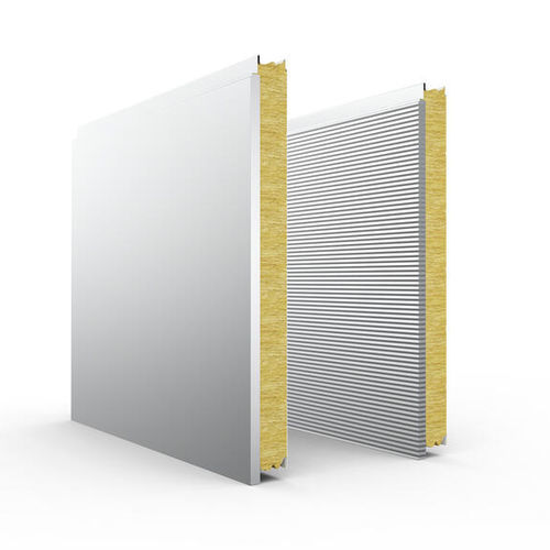 Pannello sandwich isolante per facciata - MODULE 4 - ARCELORMITTAL Long - anima in lana minerale