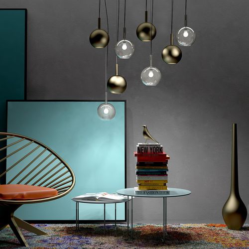 Lampada a sospensione - IDEM - ADRIANI E ROSSI EDIZIONI - in vetro di Murano / contemporanea / con cavo