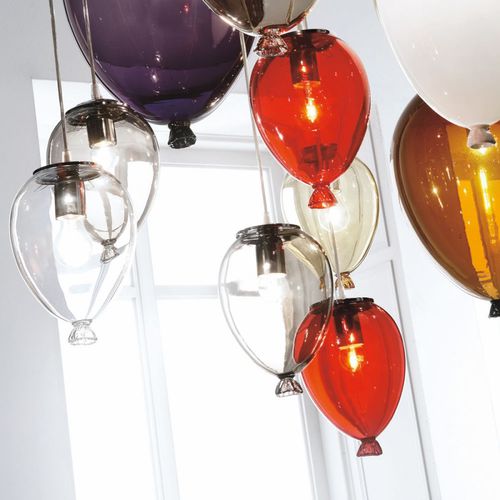 Lampada a sospensione - BALLOON - ADRIANI E ROSSI EDIZIONI - in vetro soffiato / design originale / con cavo
