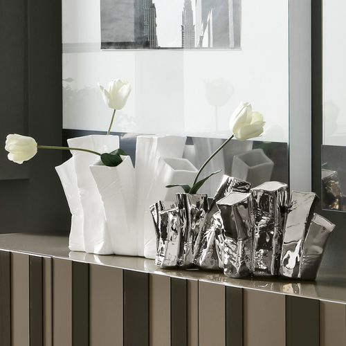 Vaso design originale - SKYLINE UP - ADRIANI E ROSSI EDIZIONI - in ceramica