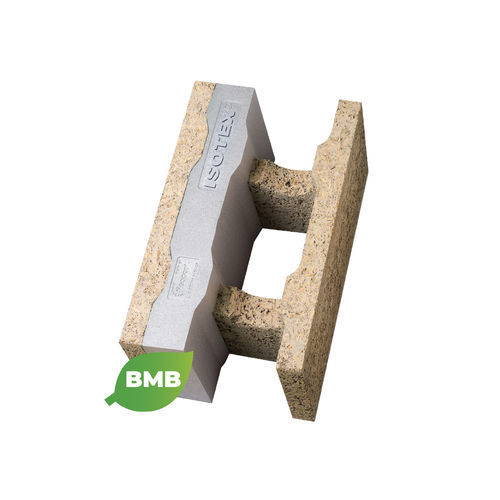 Blocco cassero in legno cemento - HDIII 30/7 - ISOTEX SRL - in Néopor® / per muro portante / isolante